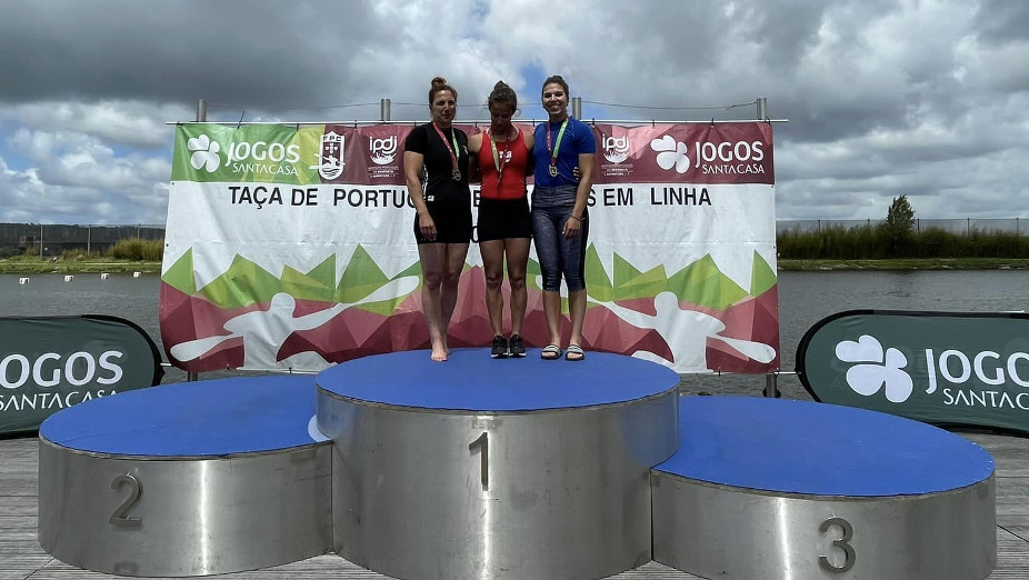 Teresa Portela com a medalha de Prata