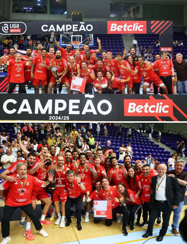 Benfica, tetracampeão nacional de basquetebol