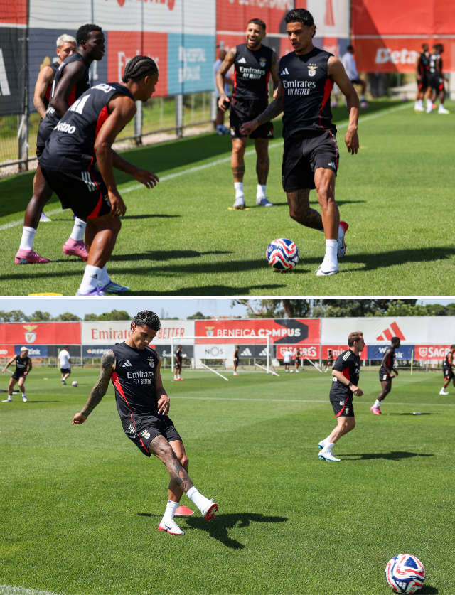 Richard R&#237;os training at Benfica Campus