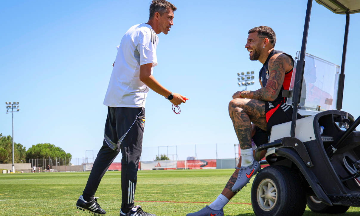 Bruno Lage e Otamendi