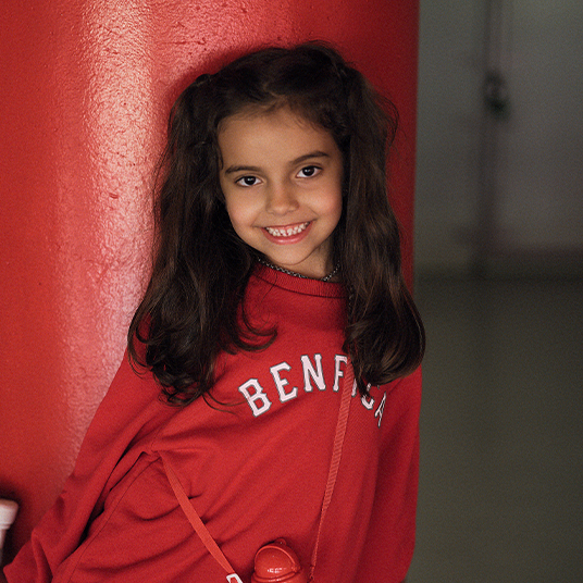 Categoria Sweats para Criança Menina com Sweat Vermelha Benfica