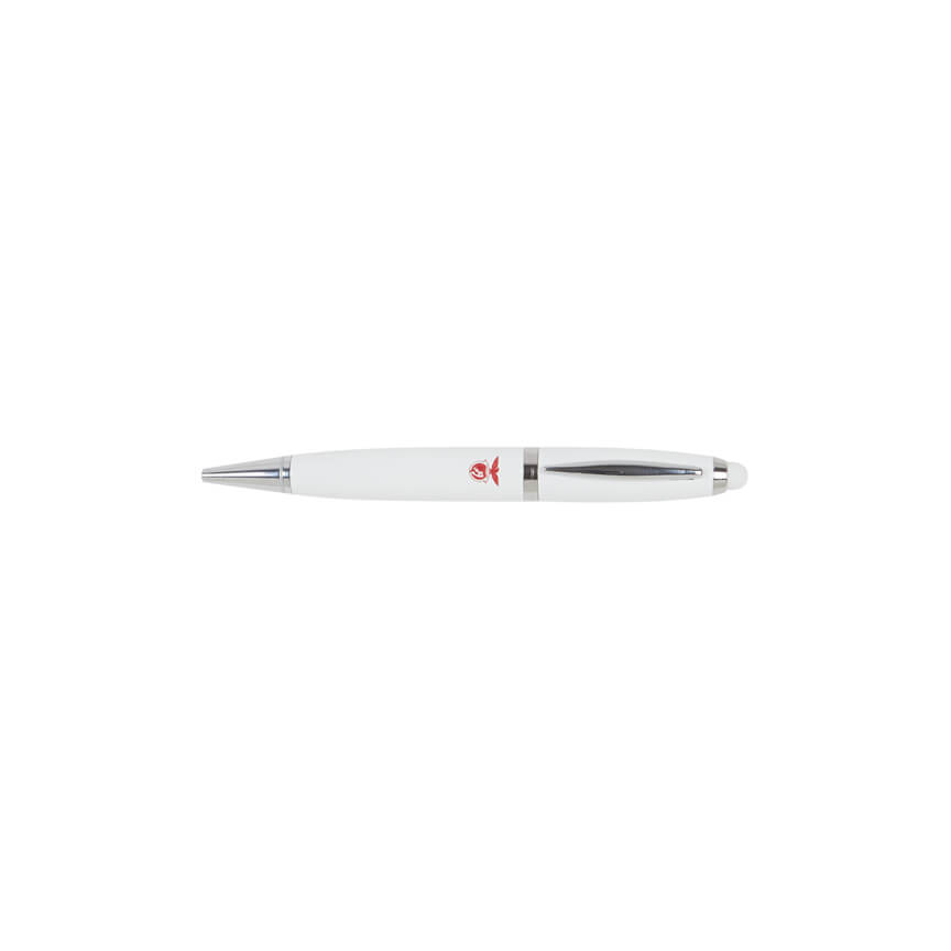 Benfica White Pen with USB Pen