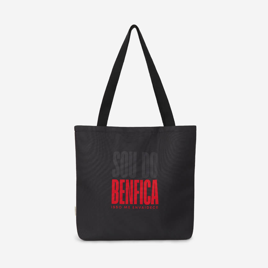 Tote Bag Preta Sou do Benfica Isso me Envaidece
