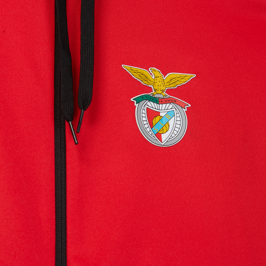 Fato de Treino Preto e Vermelho Sport Lisboa e Benfica x Adidas