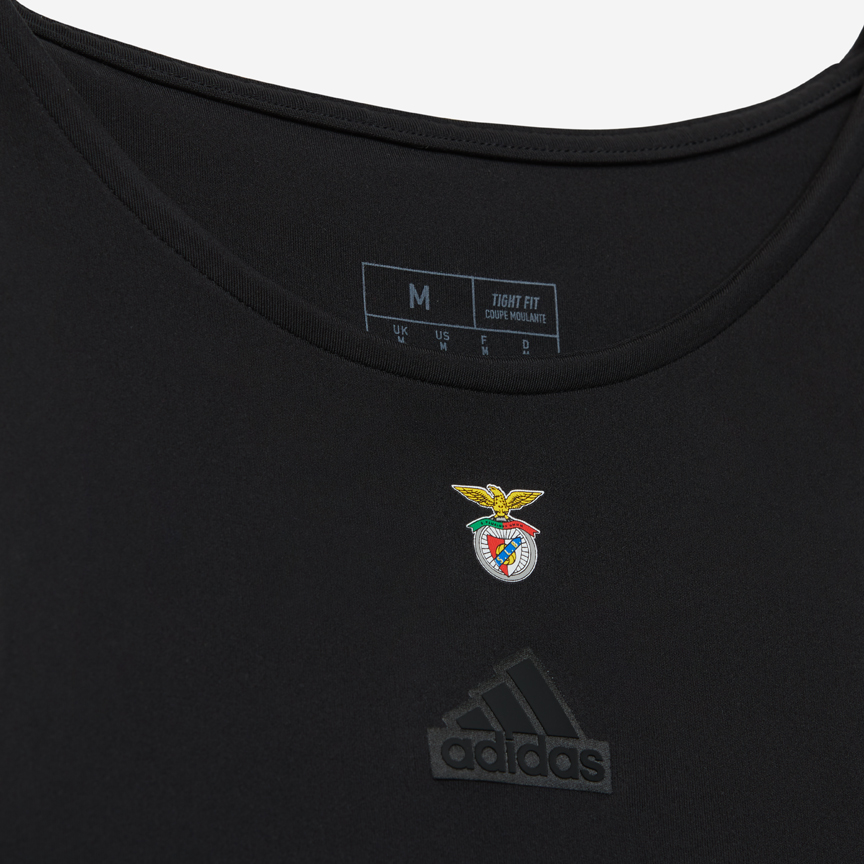 Crop Top Preto Sport Lisboa e Benfica x Adidas