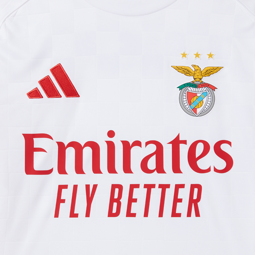 SL Benfica 2025-2026 White Away Jersey