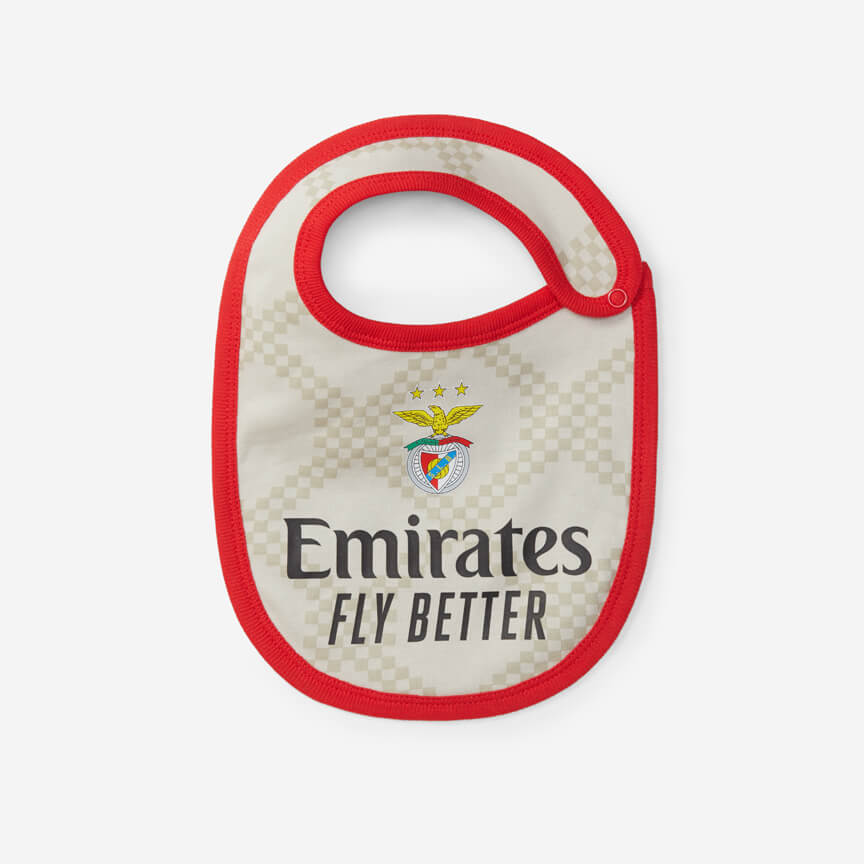 Babete Réplica Equipamento Alternativo Bege SL Benfica 2025-2026